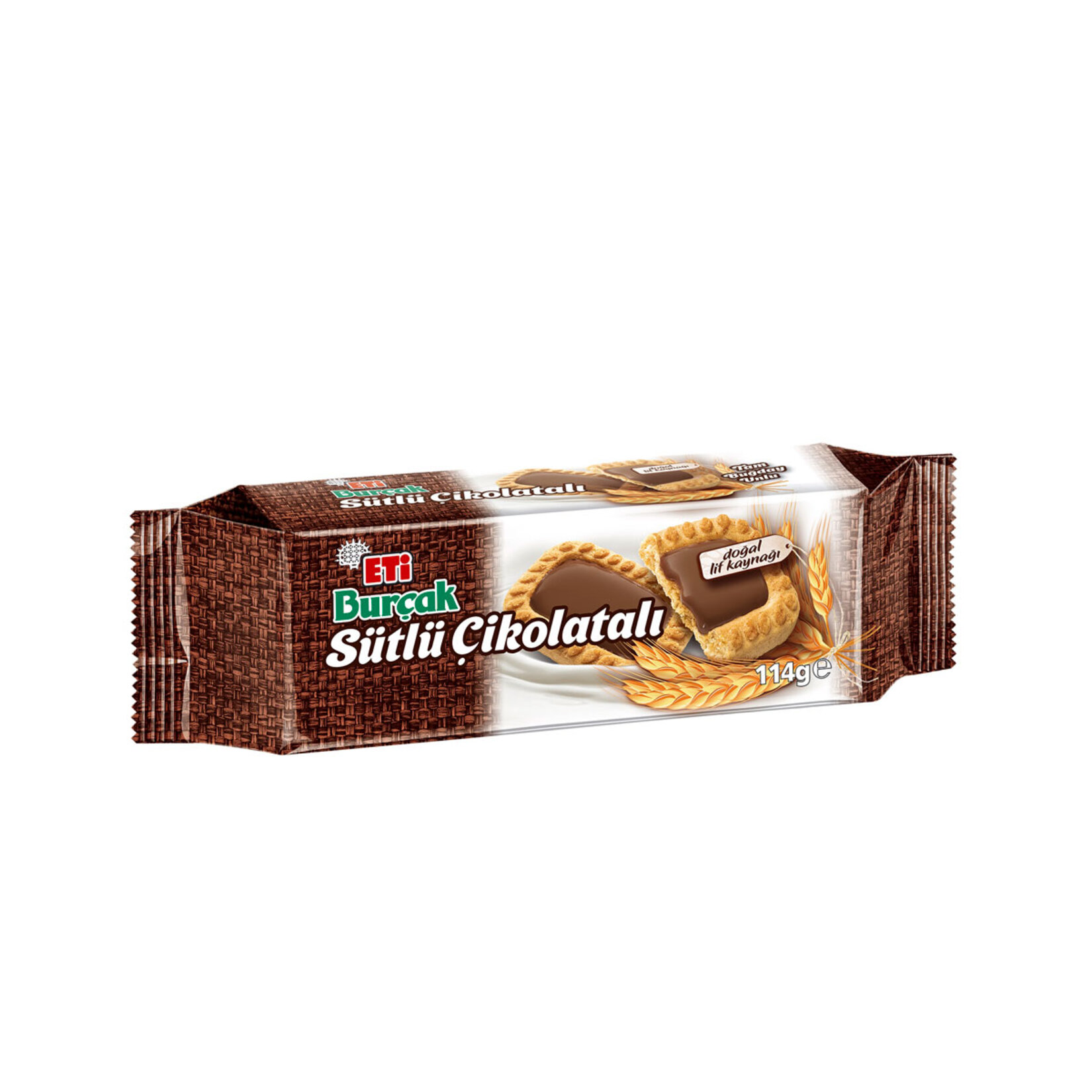 Eti Burçak Sütlü Çikolatalı Bisküvi 114 g